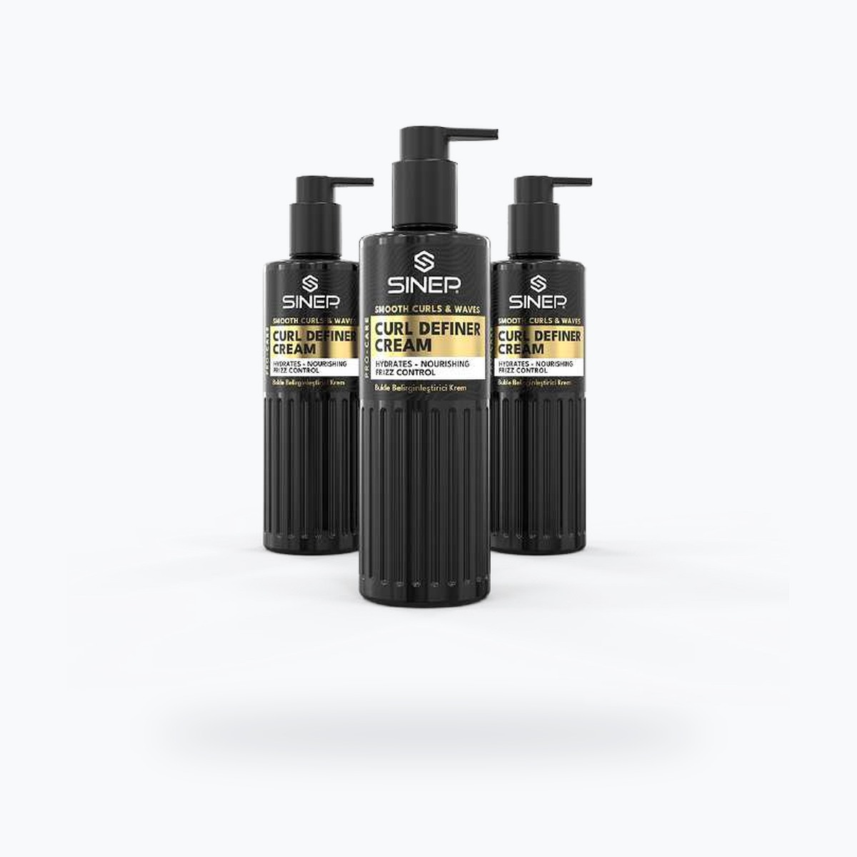 Sinep Curl Definer Cream for Smooth Curls & Waves - Pump Bottle (250 ml, pcs)
