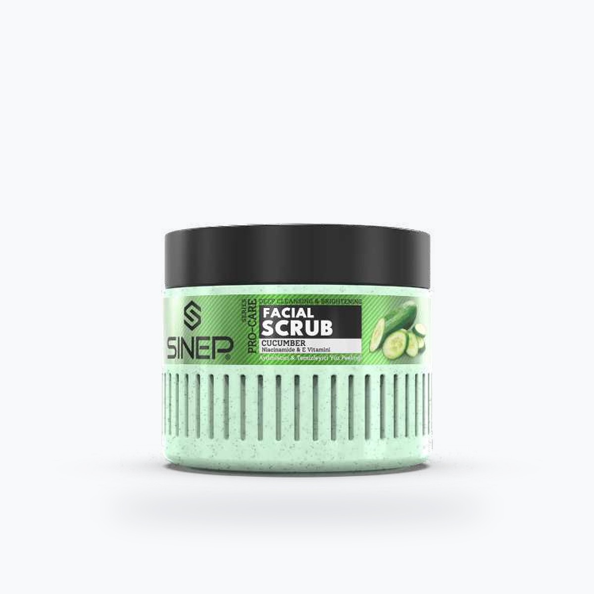 Sinep Facial Scrub with Vitamin E - Cucumber (400 ml, pcs)