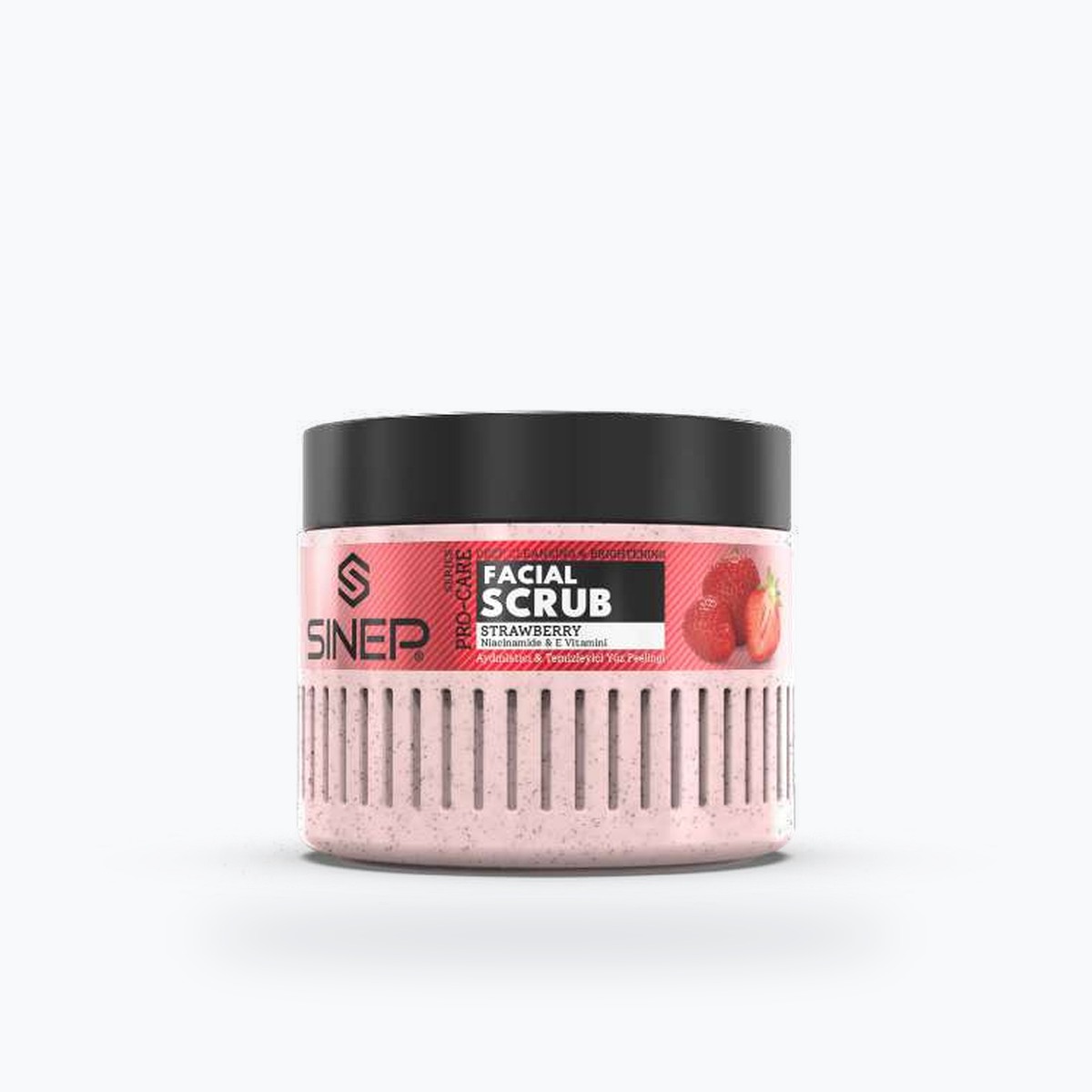 Sinep Facial Scrub with Vitamin E - Strawberry (400 ml, pcs)